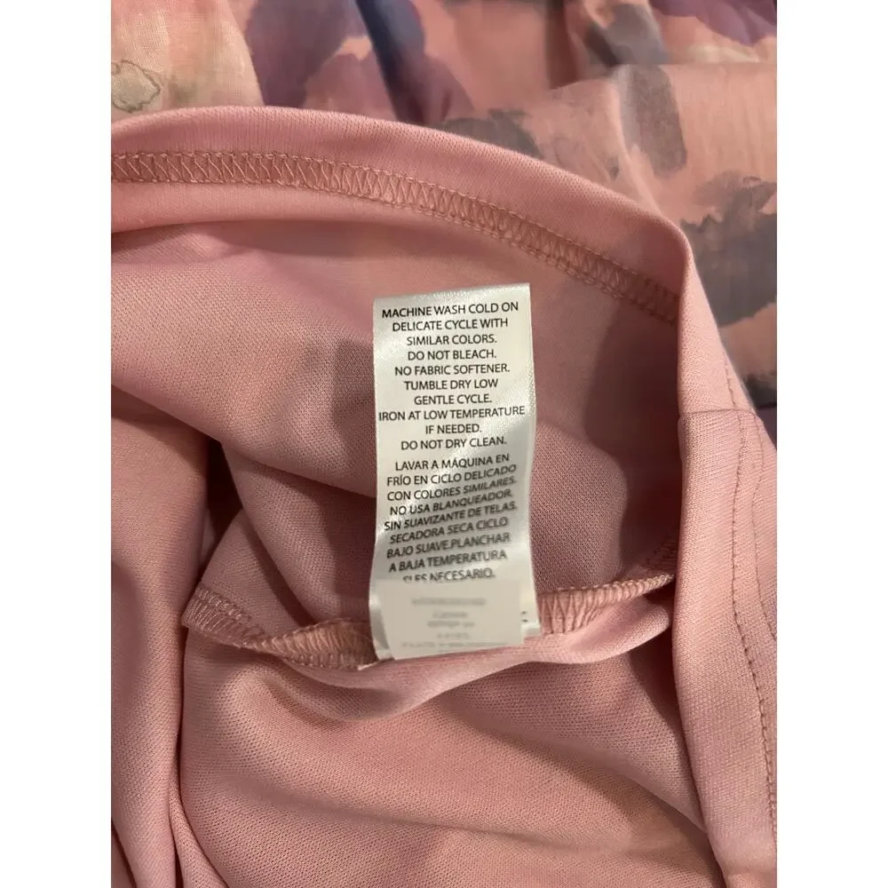 WILDFOX Blair Abstract Watercolor Dress NWT $138 Pink Purple Mini Size XS - Picture 8 of 8